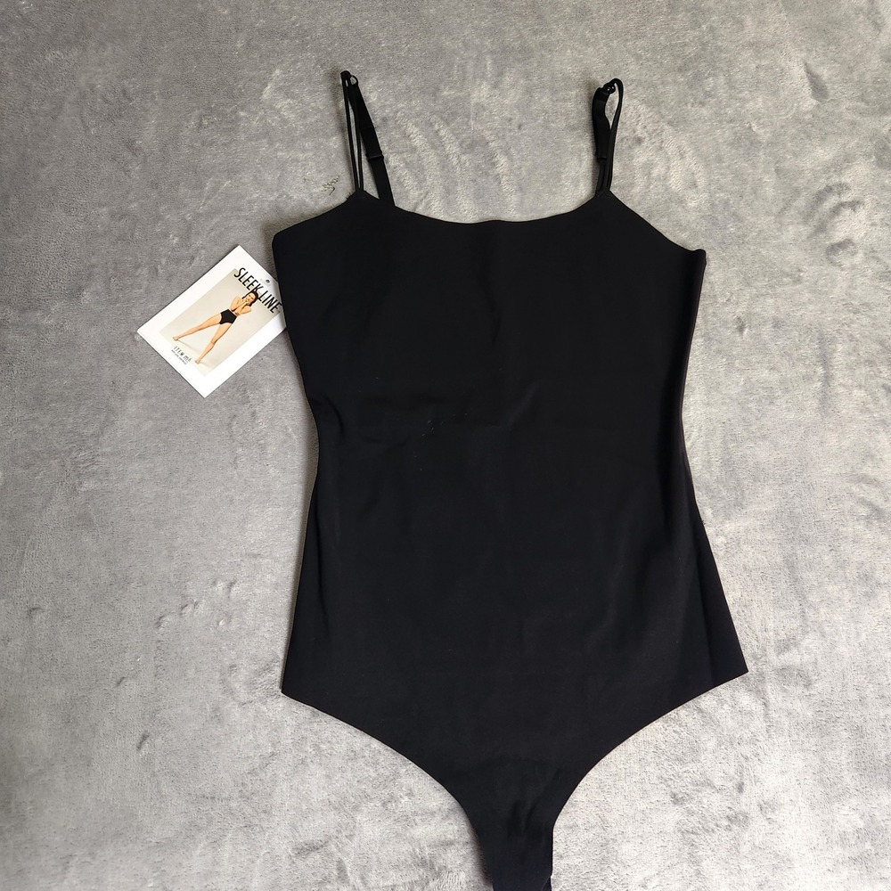New ITEM m6 Sleek String Body Shaping Bodysuit Women's $148 M Medium Black